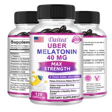 Natural Deep Sleep Supplement -Faster, Deeper, More Restful Sleep Aid 120Caps picture