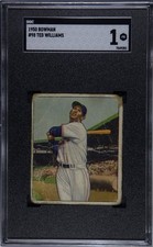 1950 Bowman Ted Williams SGC 1 picture