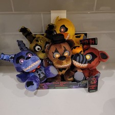 Five Nights at Freddy’s Jazwares Nightmare Plush Set Glow Eye, Display Included  picture