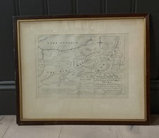 Rare 1851 Antique Map Country of The VI Nations Guy Johnson Iroquois New York picture