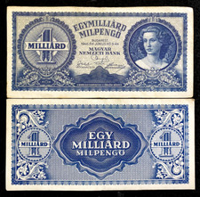 Hungary 1,000,000,000,000,000 Pengo 1946 P-131 Circulated Fine Banknote picture