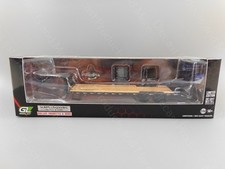 2025 Greenlight Black GOOSENECK TRAILER #51651 1:64 Scale picture
