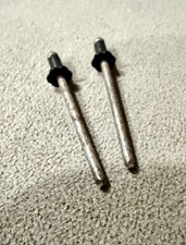 2 PCS NOS Black Rosett Rivets picture