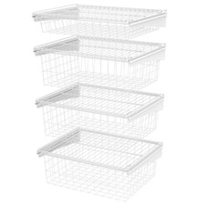 White 4-Drawer Kit Steel Closet System 17 in. D x 21 in. W x 27 in. H ShelfTrack picture