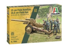 Italeri 557082 1/72 Field Howitzer w/10.5cm Field Gun w/5 Crew picture