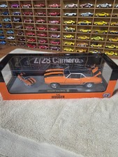 M2 The Hugger 1969 Chevy Camaro Z/28 RS Diecast Orange/Black 2 pack picture