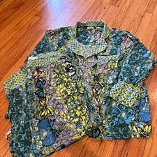 Anthropologie Alexandra farm 2 piece pajama set, size 3X, women’s. Butterfly’s picture