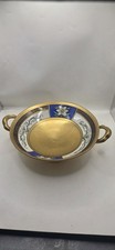 Antique J H Stouffer Encrusted Gold Hand Painted Handle Bowl Signed J Simek picture
