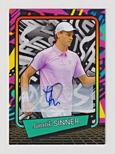 2026 Panini Decades 90s Pop Culture - Jannik Sinner Base Auto #28 - Italy picture