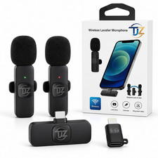 Mini Clip-On Wireless Lavalier Microphone for Iphone / Andriod picture