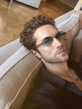 John Dalia Lana Sunglasses 52□21-145 Brown Diamond Frame Green Gradient Lens picture