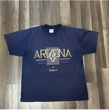 Arizona Tourist Graphic T-Shirt Vintage 90s, USA Made, Single-Stitch, Size L picture