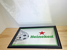 Heineken Beer Mirror | Soccer Ball Theme | Bar Sign | Pub | Man Cave Wall Decor picture