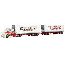 1/64 Simon National Carriers Freight Road Train, Kenworth, 2 Trailers, 12037 picture