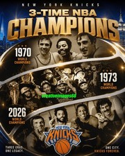 1970,1973,2026 New York Knicks NBA CHAMPIONS 8x10 Glossy Photo picture