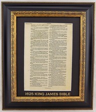 A PSALM OF PRAISE 150 LEAF, 1625 KING JAMES BIBLE PAGE, PSALTER GREAT BIBLE picture
