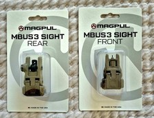  MAGP MBUS3 IRON SIGHT FRONT AND REAR FDE TACTICAL NEW SEALED CHEAPEST ON EBAY picture