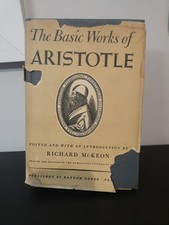 Aristotle Basic Works Richard McKeon Random House Hardcover 1941 DJ 6th Printing picture