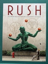 RUSH 50 Something Tour 8/26th, 28th 2026 Detroit LCA Poster #525/600 Authentic picture