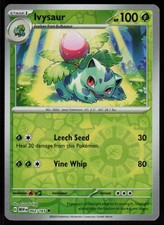 Ivysaur 002/165 Uncommon 151 Pokemon Reverse Holo Near Mint picture