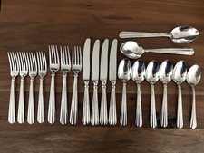 Oneida Community UNITY Forks Knives Soup Spoons Stainless Flatware USA picture