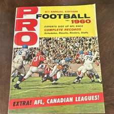 PRO Football 1960 5th Annual Edition Records & Schedules Vintage picture