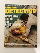 Inside Detective October 1974 Girls' Bodies True Crime Magazine Vintage Ads picture