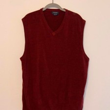 Dockers Men's Burgundy and Red Jumper picture
