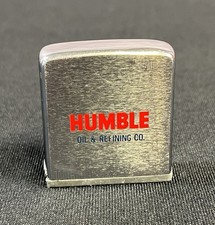 Vintage Zippo HUMBLE OIL & ATLAS TIRES BATTERIES Tape Measure Advertising Promo picture