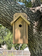handmade red cedar bird house picture