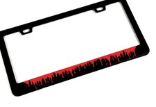 Bloody License Plate Frame (METAL) Halloween Scary Evil Killer Scream Dark Spill picture