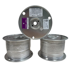 500 FT THHN/THWN WIRE. 14AWG STRANDED BC  600 VOLT. MADE IN USA.  WHITE picture