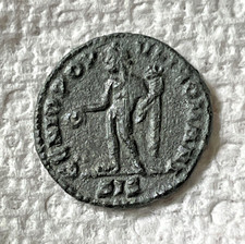 Ancient Roman Empire Coin RARE Galerius Maximian 305-311 AD. AE Genius picture