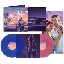 *PRESALE Grand Theft Auto VI GTA 6 The Album Vinyl 2LP WALMART Blue Splatter NEW picture