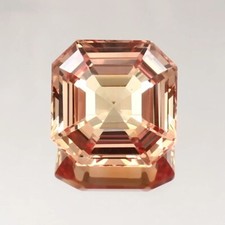 6.1 CT AAA Natural Ceylon Padparadscha Sapphire Loose Asscher Certified Gemstone picture