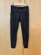 Athleta Salutation Stash Pocket Athleisure Heather Charcoal Size M Regular picture