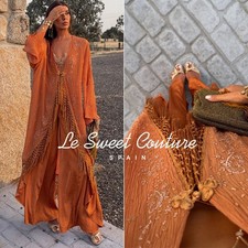 ZARA WOMAN NWT FW26 KIMONO JACKET KAFTAN BRICK EMBROIDERED 7521/248/701 picture