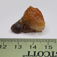 24.50 ct Fire Agate Rough With Beautiful Orangy Outcrop Mineral Display Specimen picture