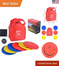 Comprehensive Starter PDGA Disc Golf Set with 6 Discs & Durable Red Carry Bag picture