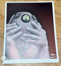 Emek Cyberman 8x10 MINI FOIL VARIANT Print Signed Numbered Doodled LE/100 🔥💀 picture