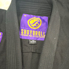 Shoyoroll Premium Fine Fitted Kimonos A1 BJJ Gi + Pants Black Purple Gold picture