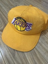 Vintgae 90s NBA Los Angeles Lakers Universal Plain Logo SnapBack Hat picture