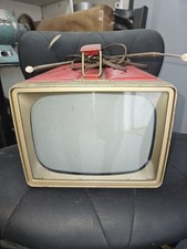 RARE VINTAGE 1950'S RCA VICTOR RED PORTABLE TELEVISION picture