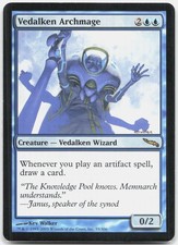 Vedalken Archmage R Mirrodin MRD 55 2003 MP picture