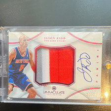 Panini 2012-13 Immaculate Premium Patches Jason Kidd Knicks Auto Patch /25 picture