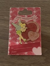 Disney Tinker Bell Blowing Kisses Pink Hearts Valentine's Day First Release Pin picture