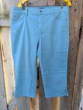 NYDJ size 14 crop, Lift and Tuck Technology, light turquoise, NWOT picture