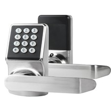 Keypad Door Lock with Handle-Keyless Entry Door Lock -Brushed Nickel picture