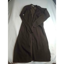 Cato Womens Brown Mixed Media Longline Duster Cardigan Sweater Size M picture