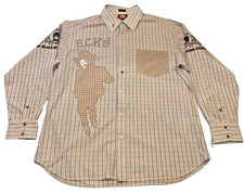 Vintage Rare Y2K Jimi Hendrix Long Sleeve Ecko Unltd Woven Shirt The Ransom XL picture